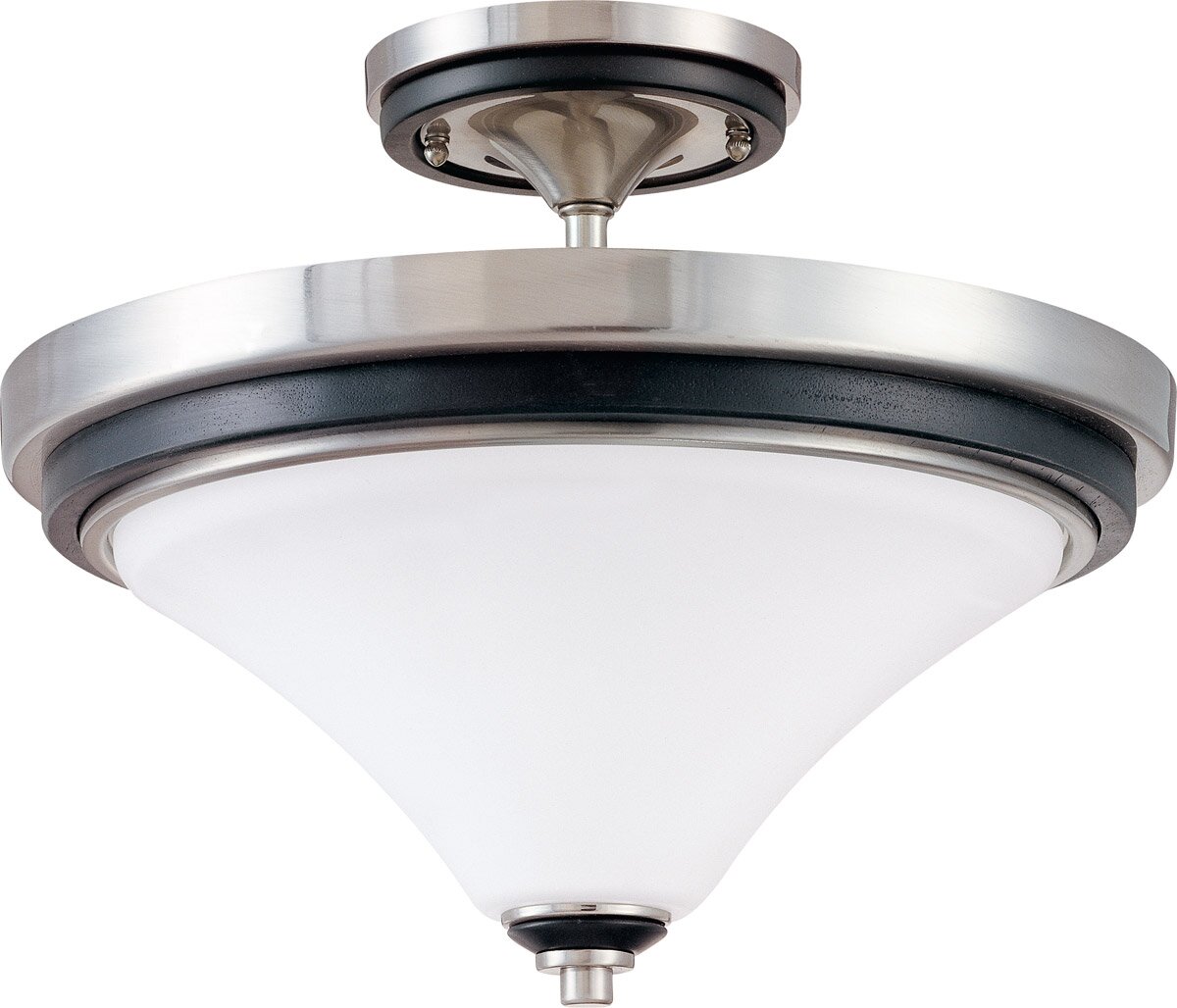 Mercer41 Helle Glass Semi Flush Mount